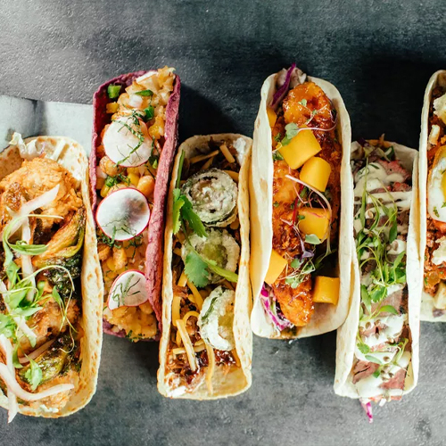 Velvet Taco is now serving Nashville hot tofu and falafel tacos, red velvet cake, and margaritas on West Paces Ferry